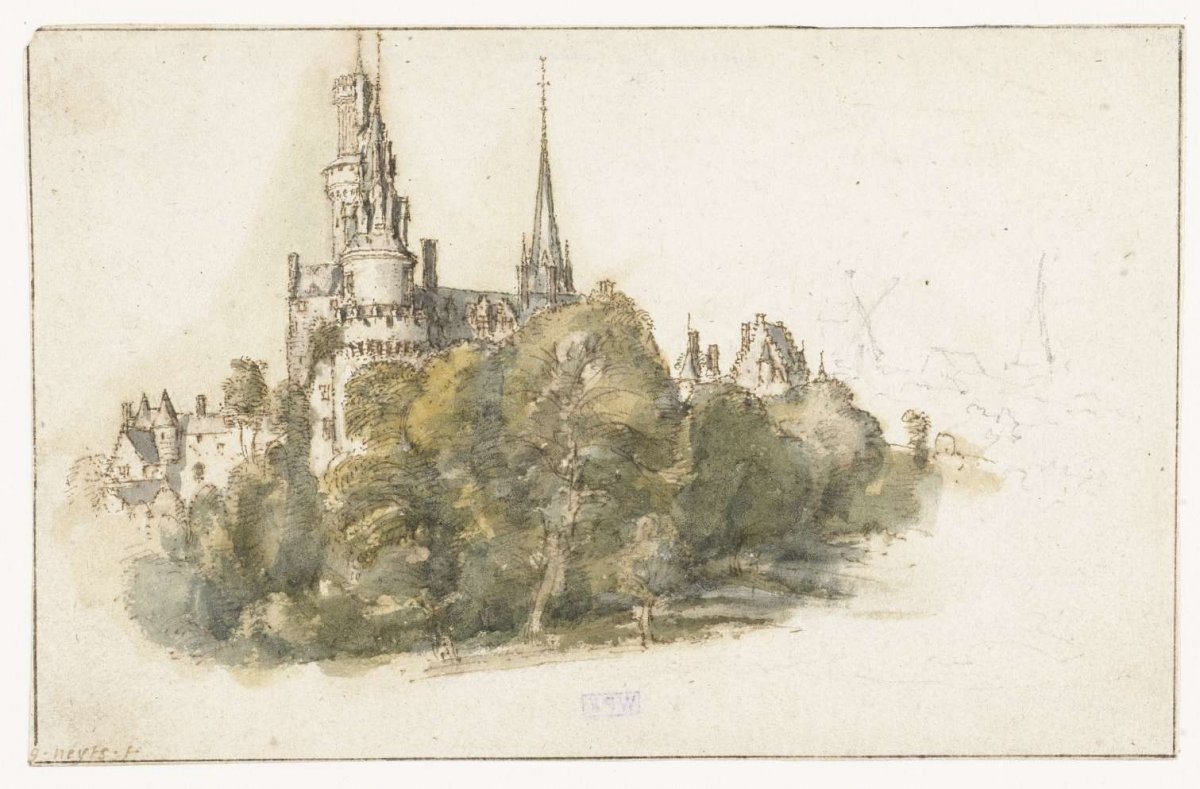 View of the Château d'Antonius at Antoine, Gilles Neyts, 1633 - 1687