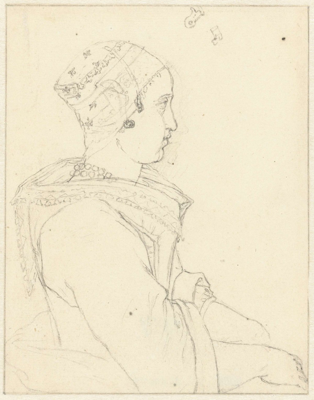 Seated North Holland peasant woman, Bernard Picart, 1683 - 1733
