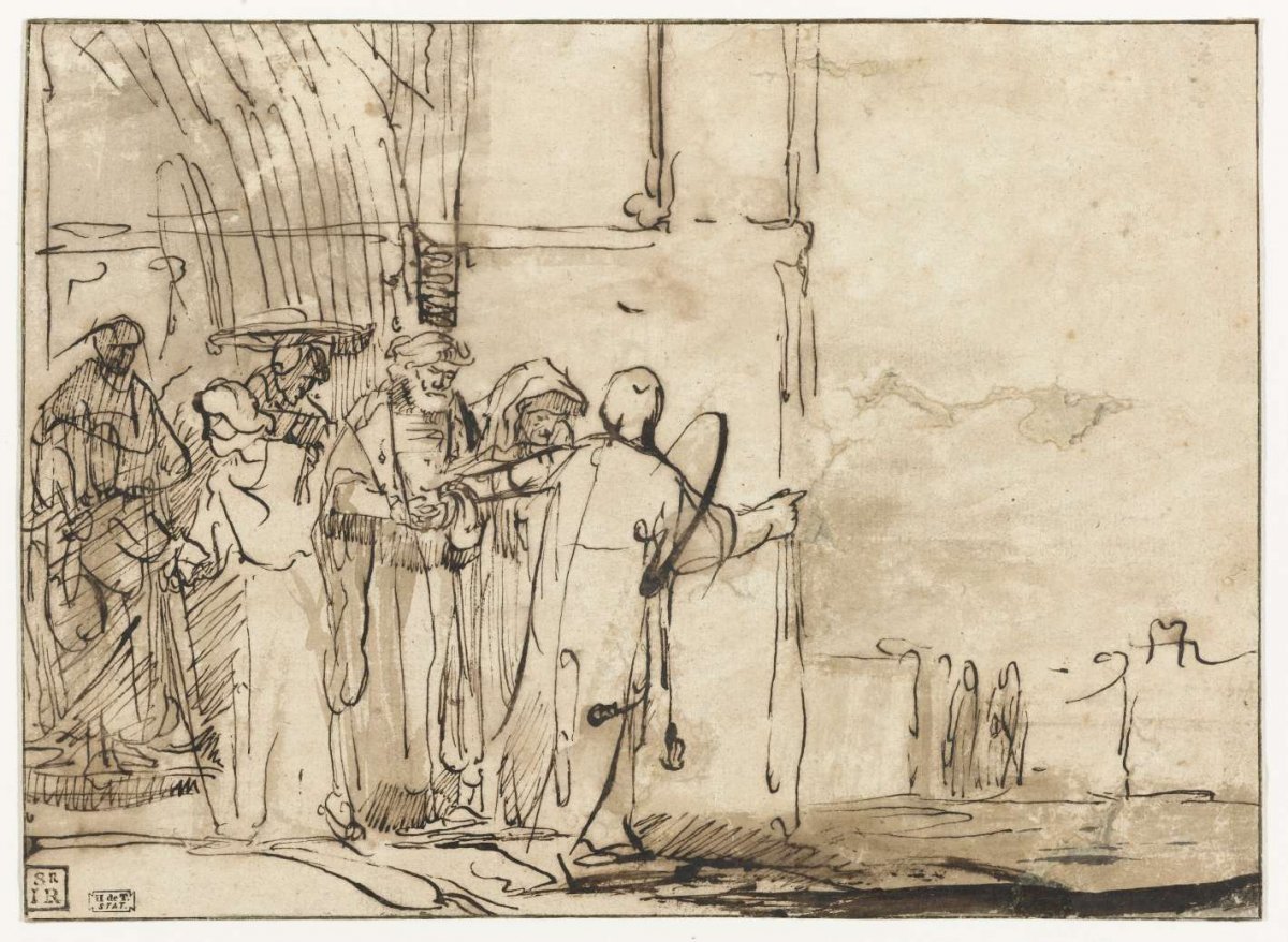 Lot and his Family Leaving Sodom, anonymous, 1635 - 1700
