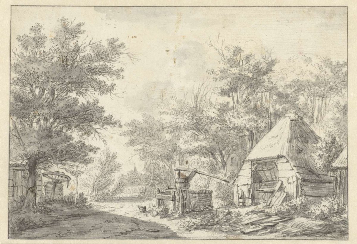 Boerenschuur, Jacob Isaacksz van Ruisdael, 1638 - 1682
