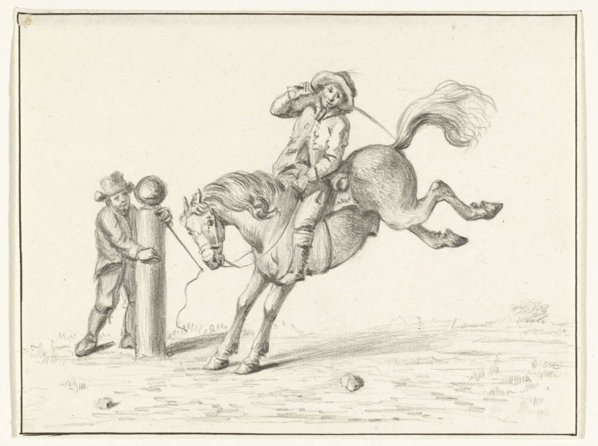 Taming a horse, Jean Bernard, 1775 - 1833