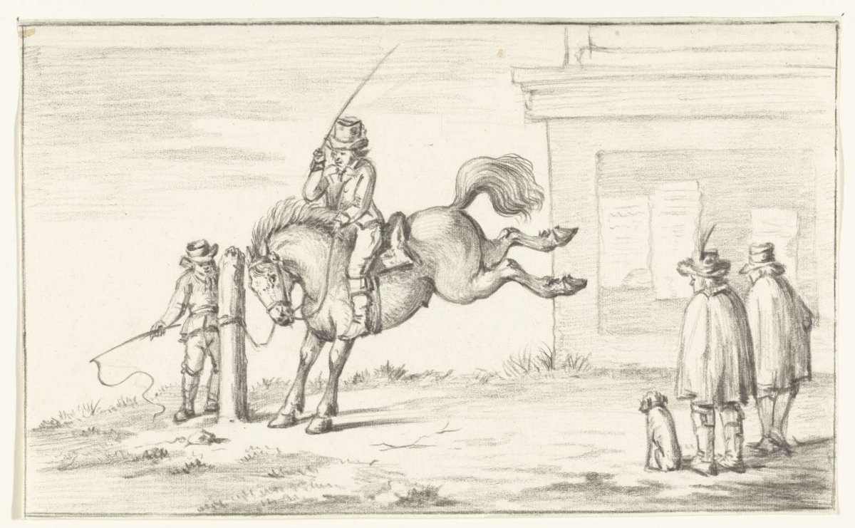 Taming a horse, Jean Bernard, 1775 - 1833