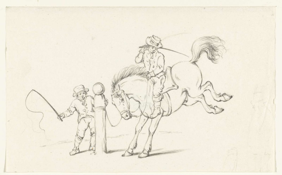 Taming a horse, Jean Bernard, 1775 - 1833
