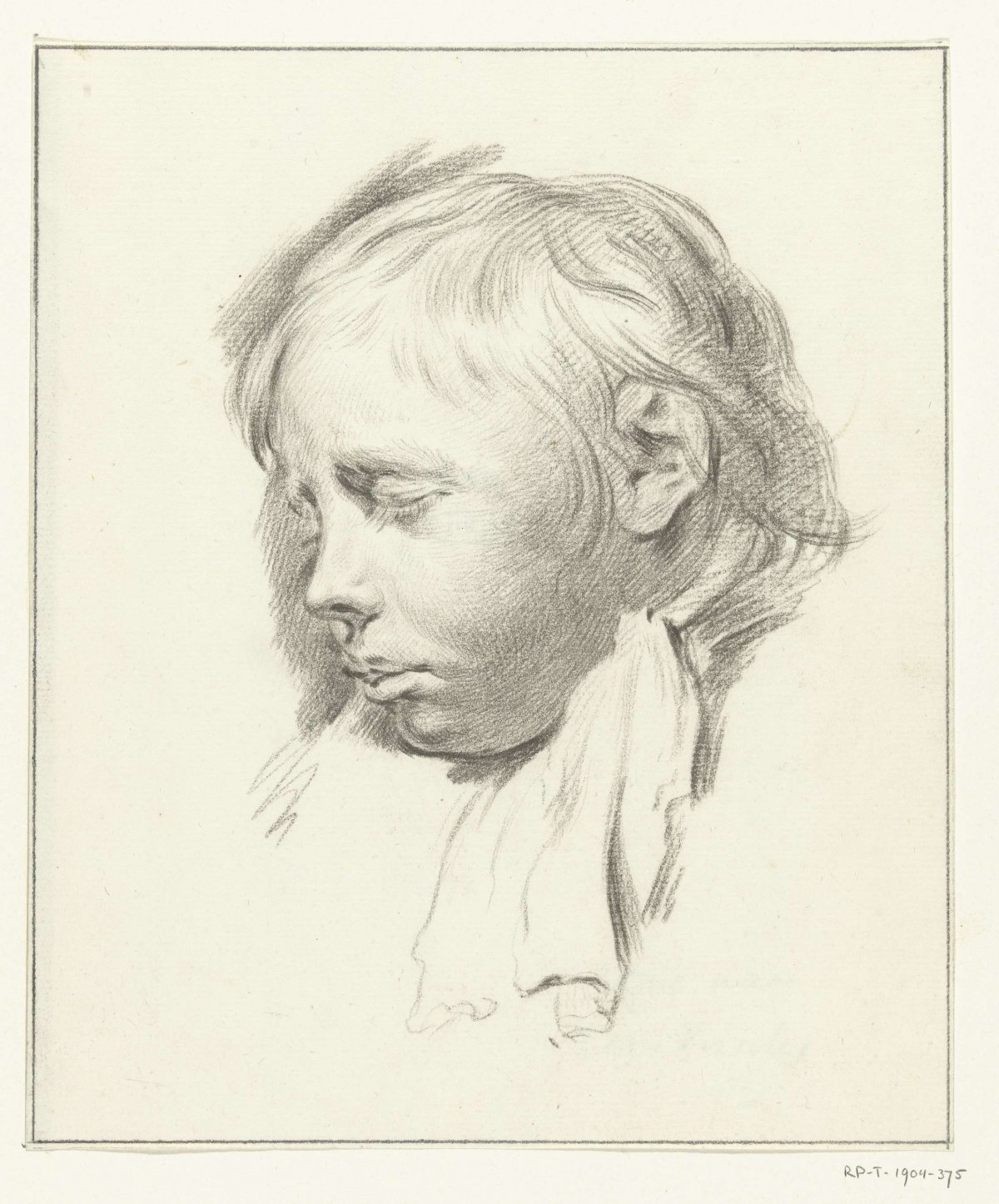 Head of sleeping boy, Jean Bernard, 1775 - 1833