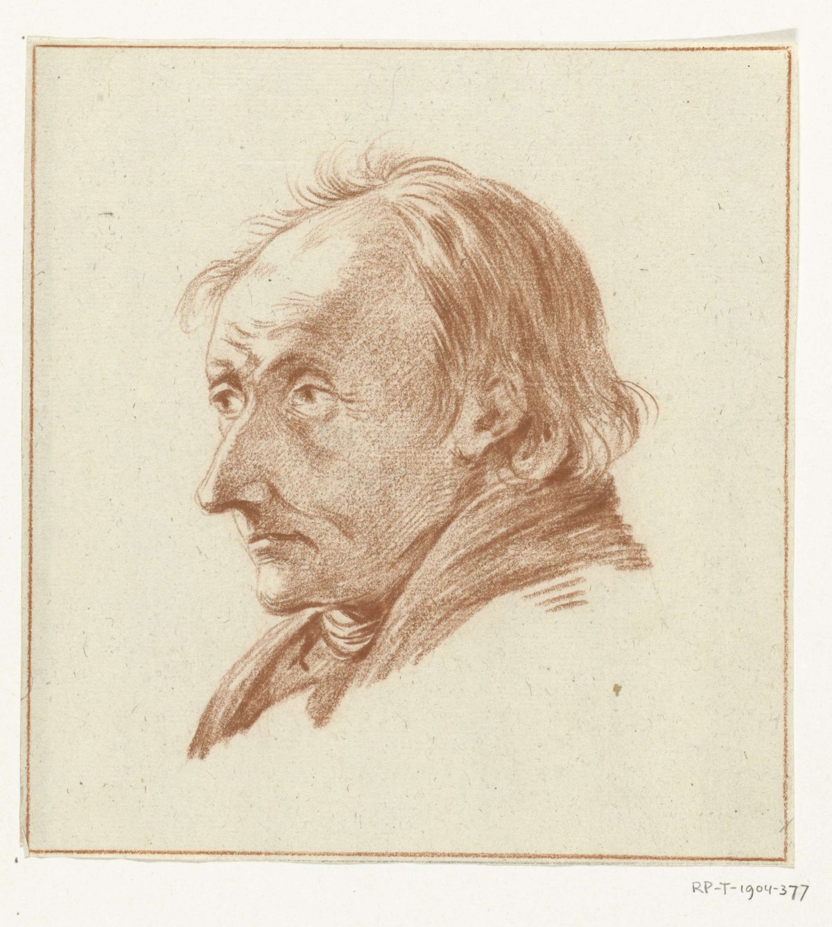 Bust of man, facing left, Jean Bernard, 1775 - 1833
