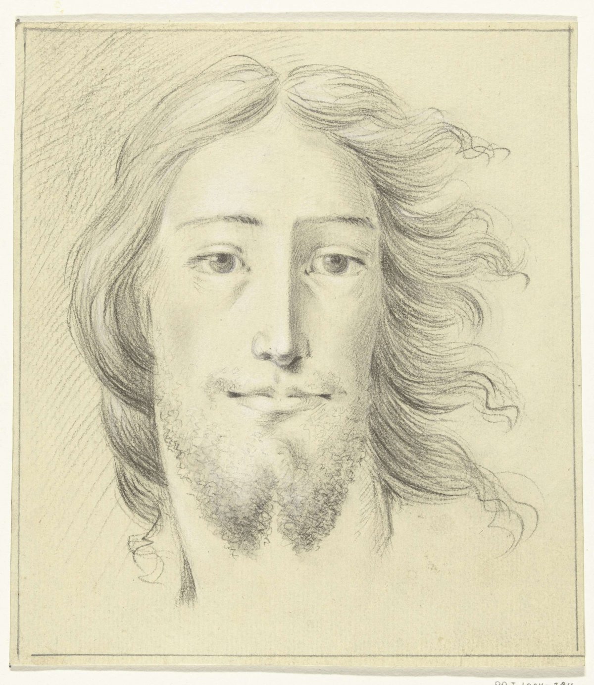 Head of a man (Christ?), Jean Bernard, 1775 - 1833