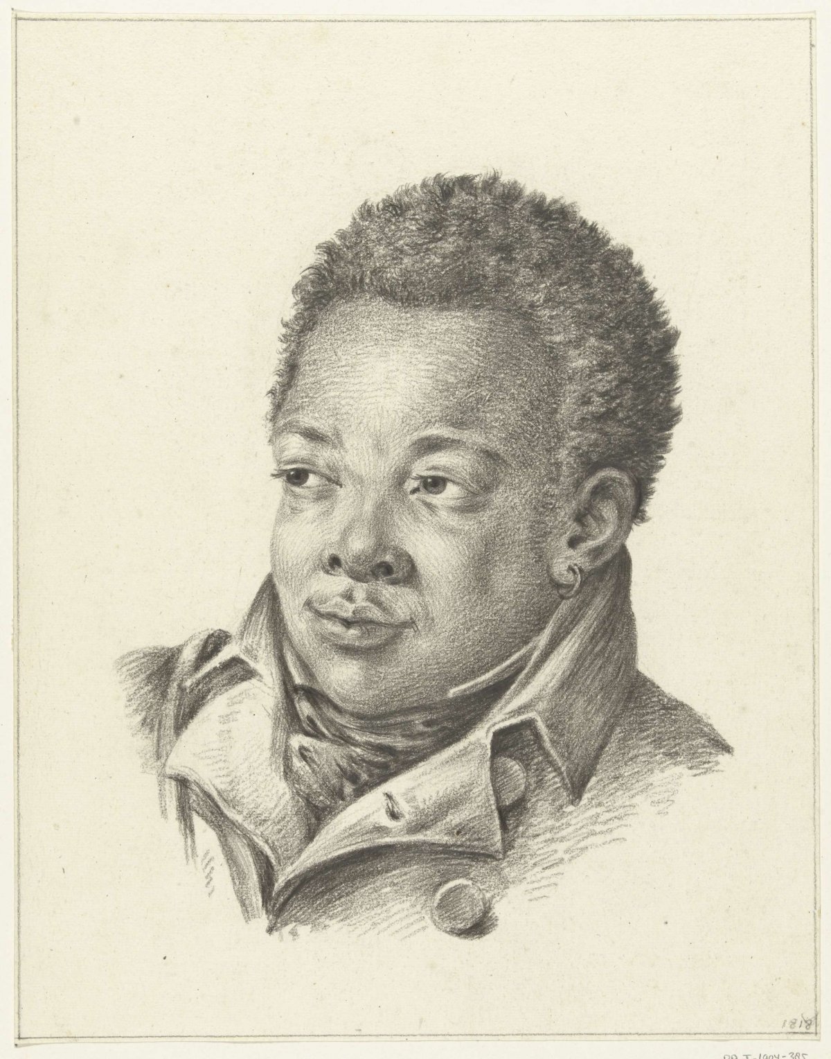 Portrait of a black man, Jean Bernard, 1818