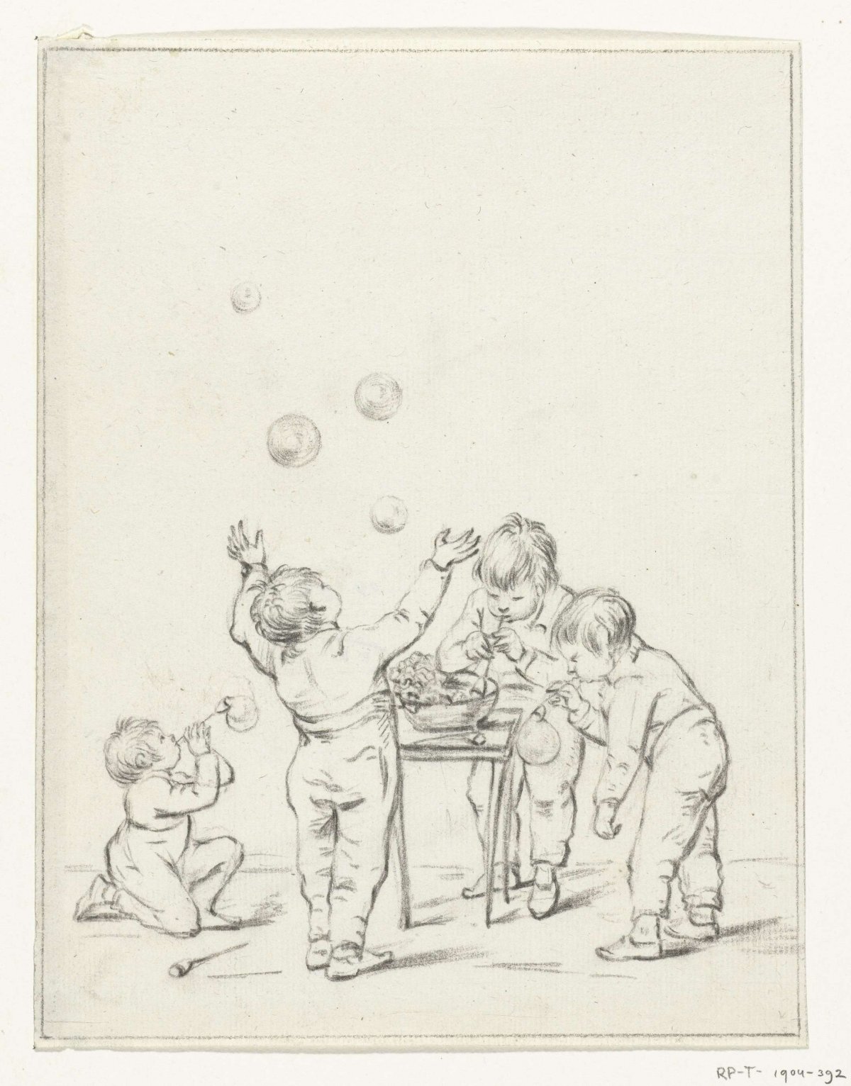 Bellenblazende kinderen, Jean Bernard, 1775 - 1833
