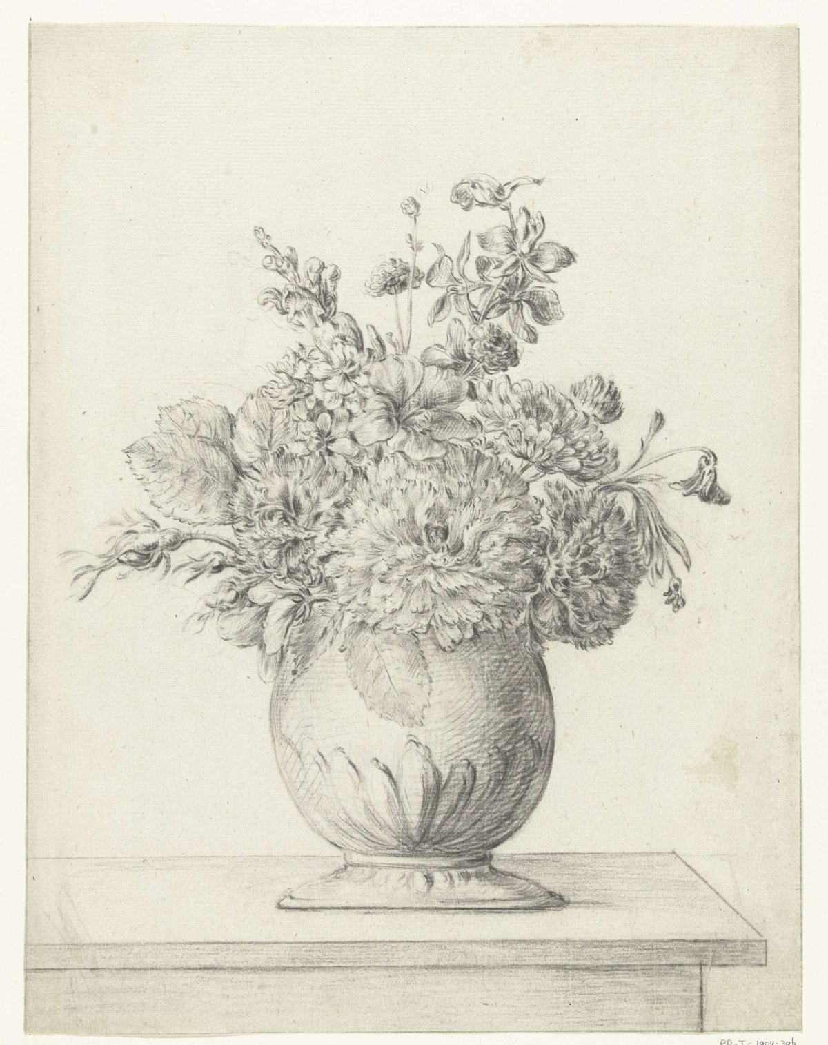 Flowers in a vase, Jean Bernard, 1775 - 1833