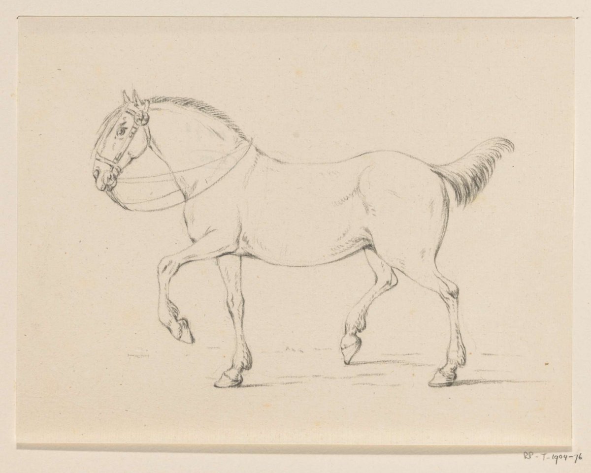 Stepping horse, to the left, Jean Bernard, 1775 - 1833