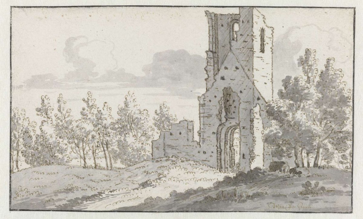The Ruin of the Chapel of Eik en Duinen near The Hague, Josua de Grave, 1677