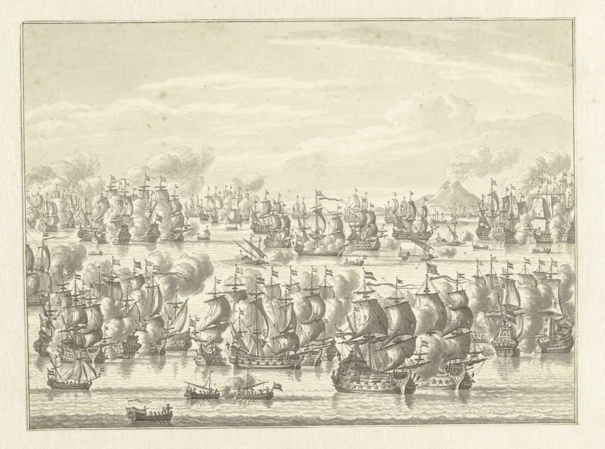 Zeeslag, Jan Bulthuis, 1760 - 1801