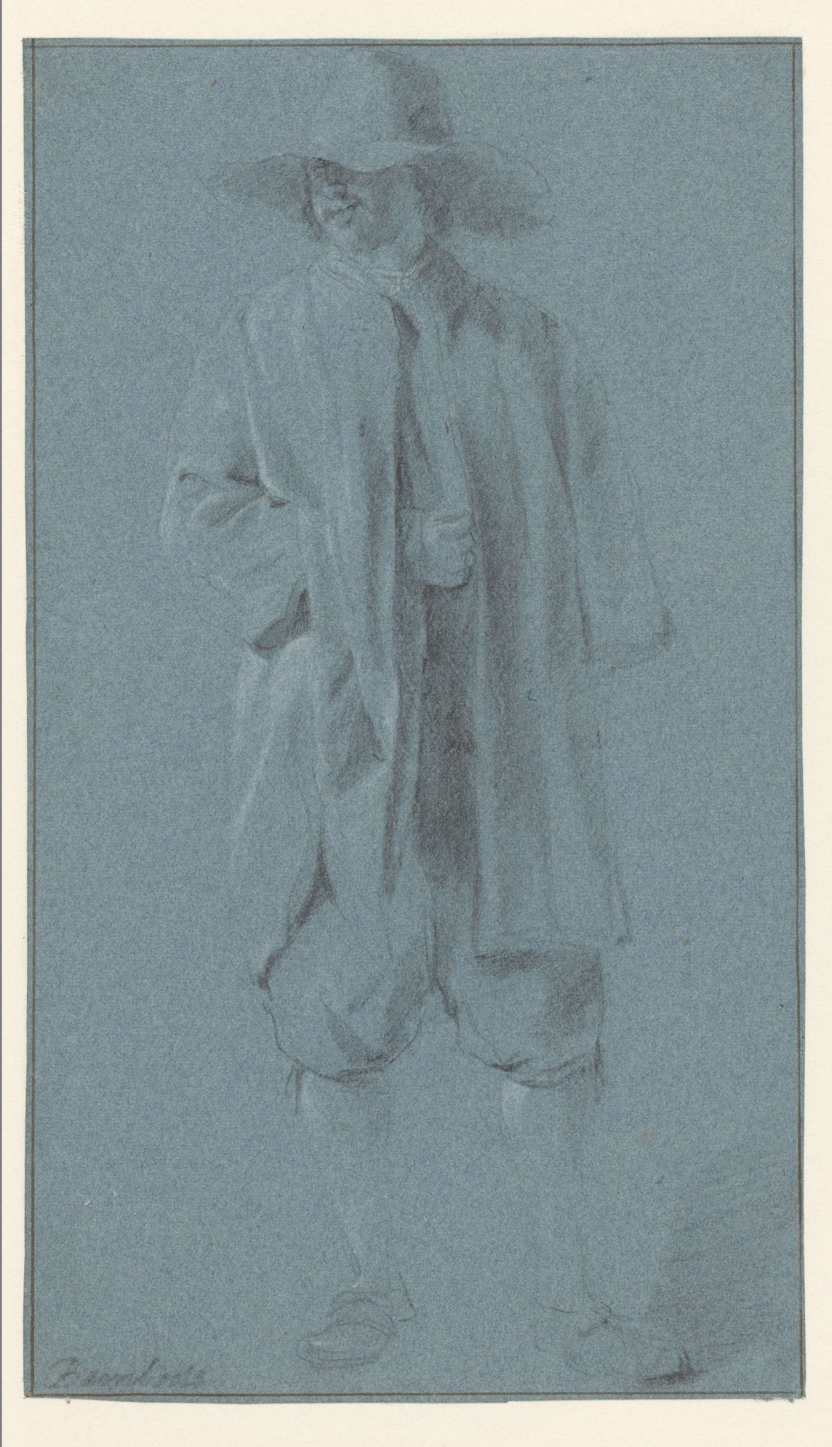 Standing Man with Hat, Pieter Bodding van Laer, 1600 - 1642