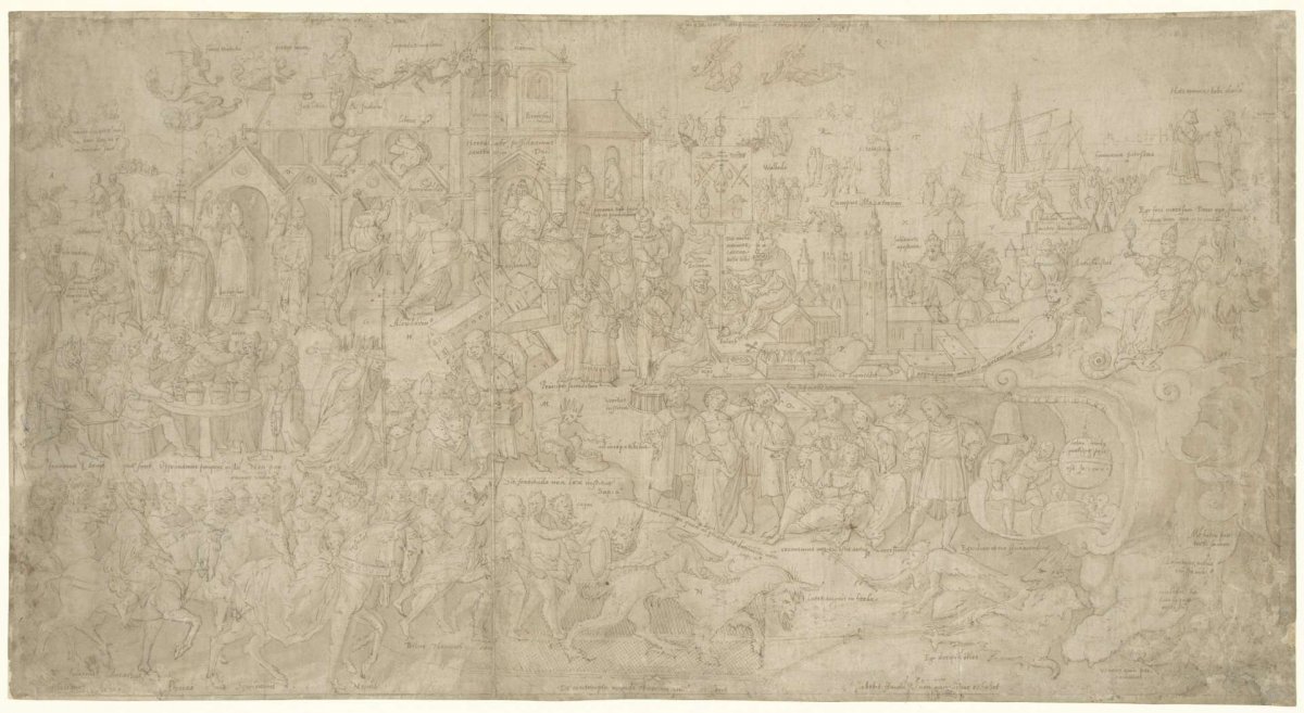 Satire on abuse of power by Roman Catholic clergy, Bernard van Orley, 1527 - 1541