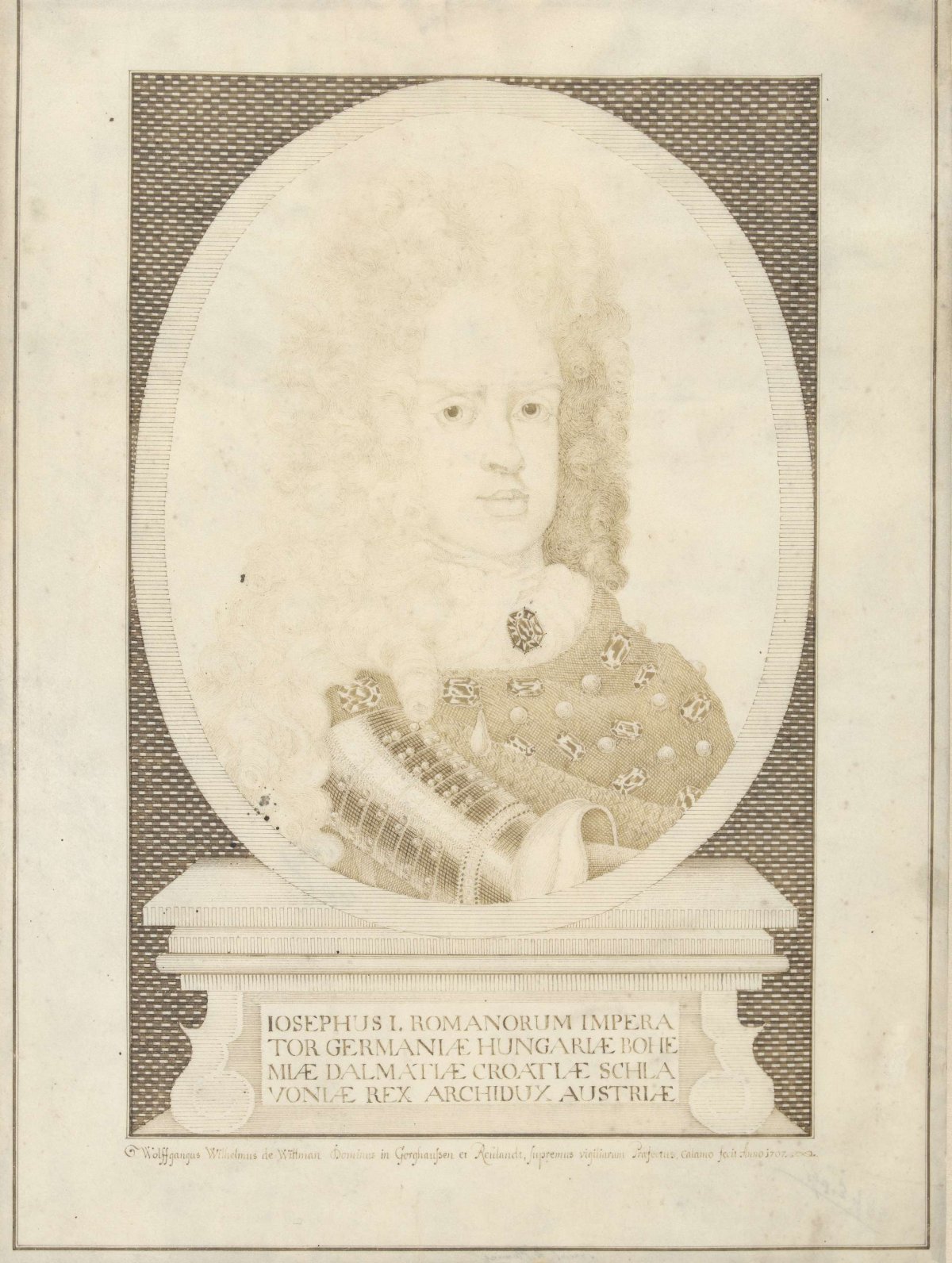 Portrait of Emperor Joseph I, Wolfgang Wilhelm von Wittmann, 1707