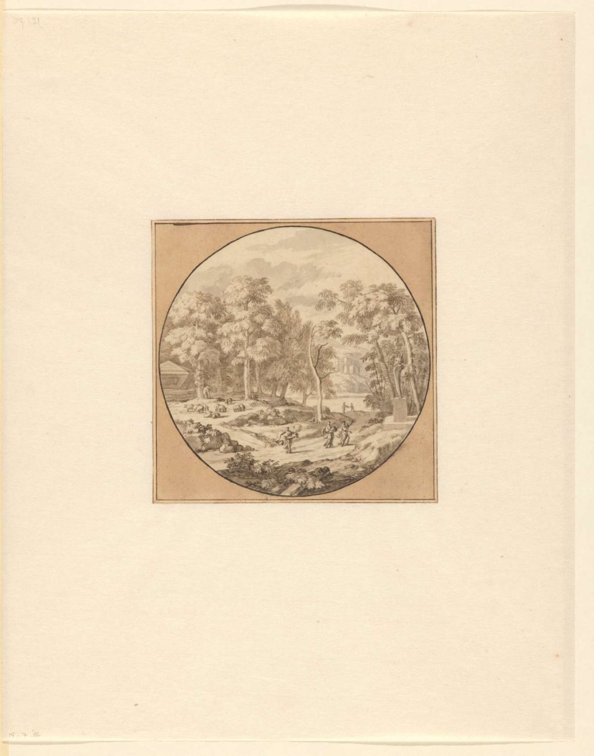 Arcadian landscape, Lubienitzki Theodor, 1663 - 1726