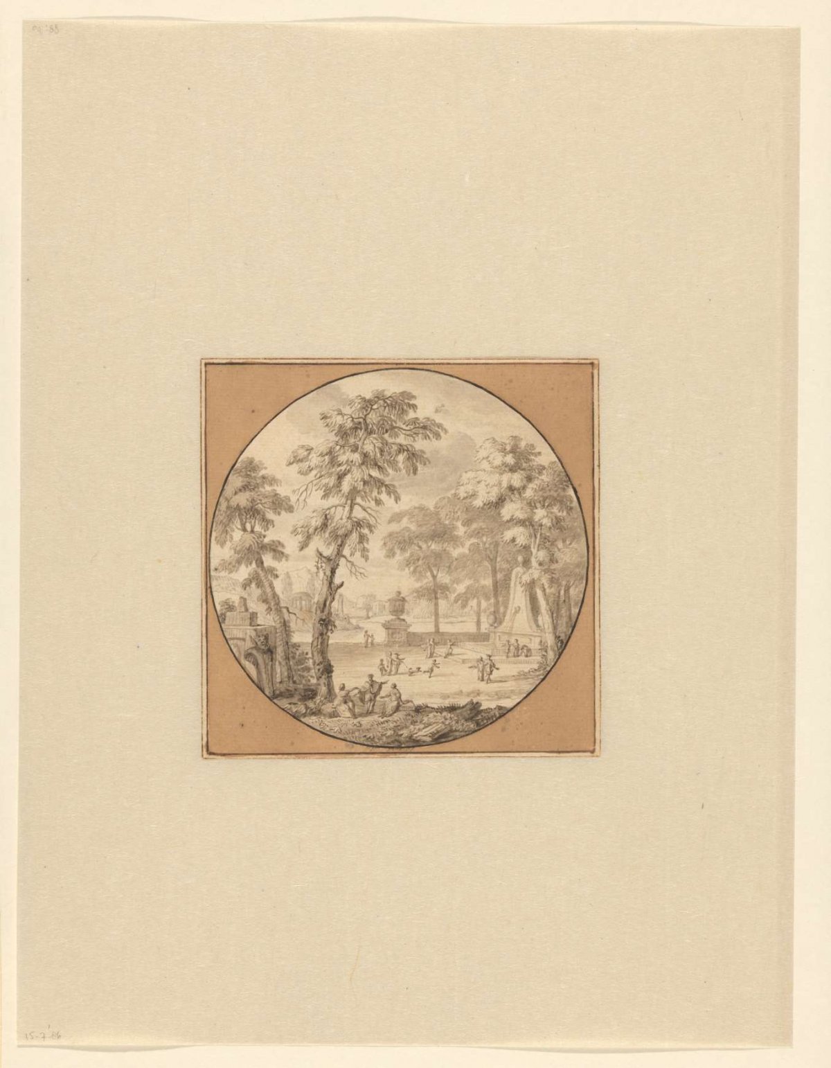 Arcadian landscape, Lubienitzki Theodor, 1663 - 1726
