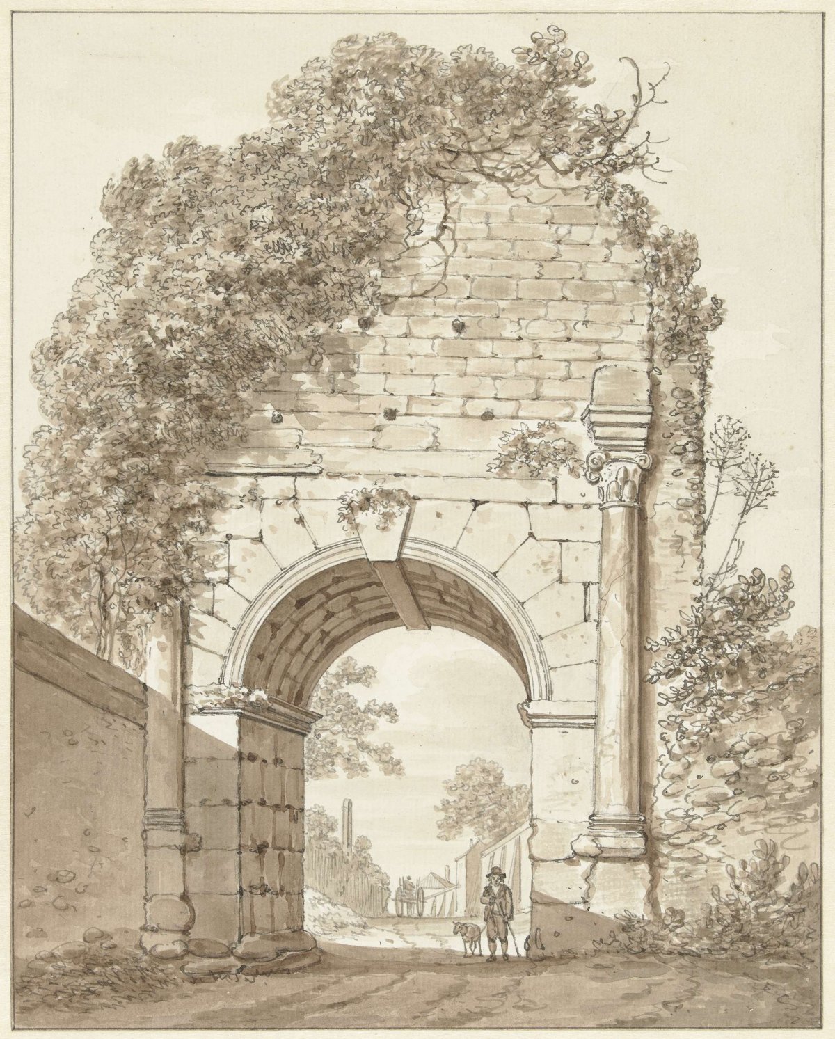 Arch of Drusus at Rome, Daniël Dupré, 1789