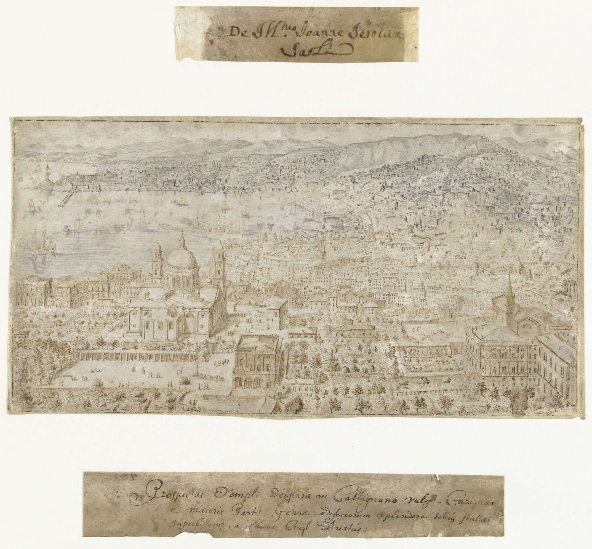View of Genoa, Lievin Cruyl, 1650 - 1720