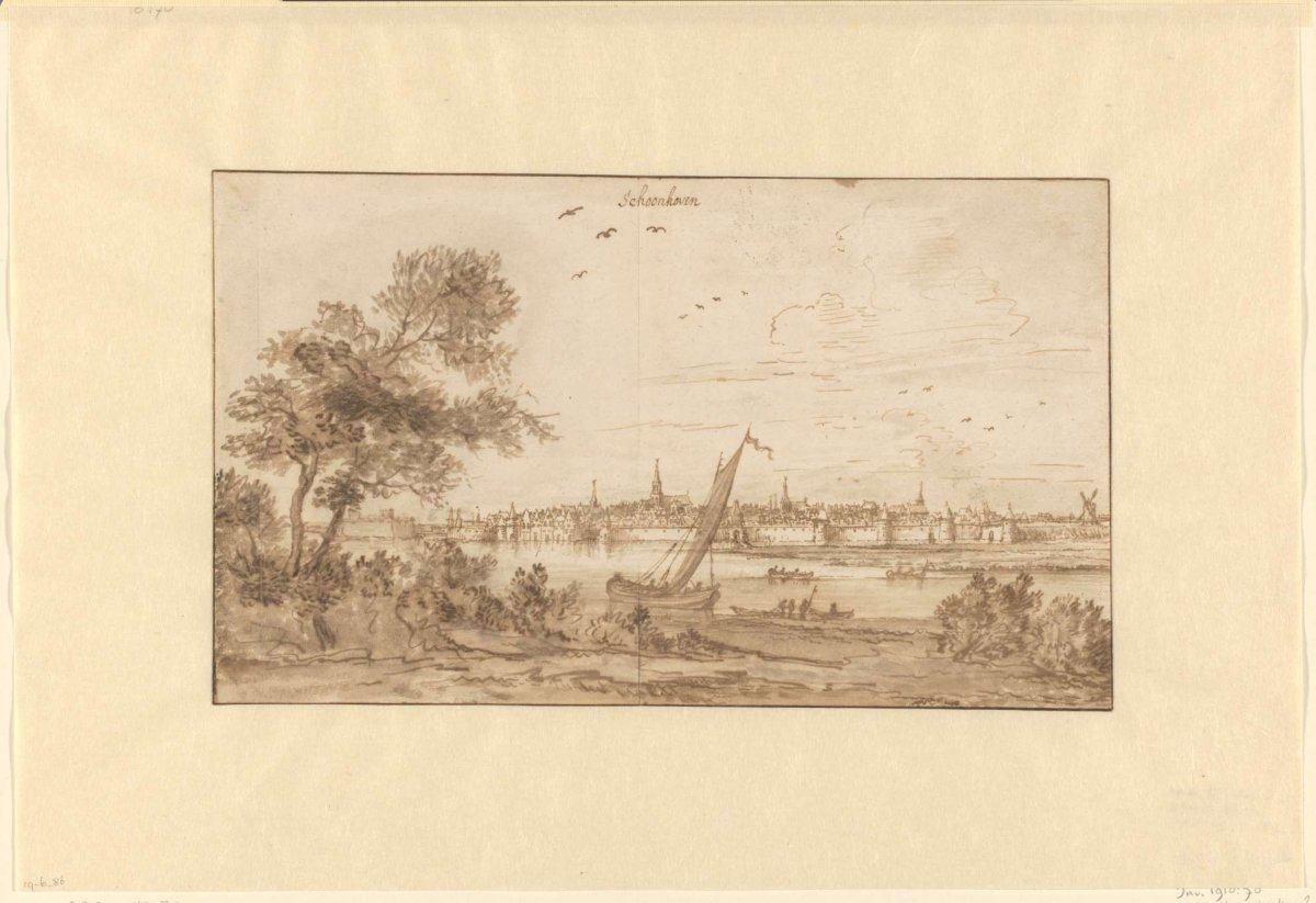 View of Schoonhoven, Johannes Leupenius, 1653 - 1693