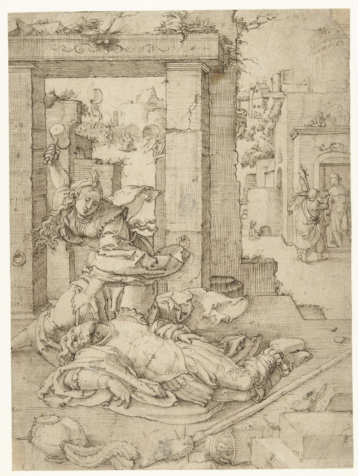 Jael en Sisera, anonymous, 1517