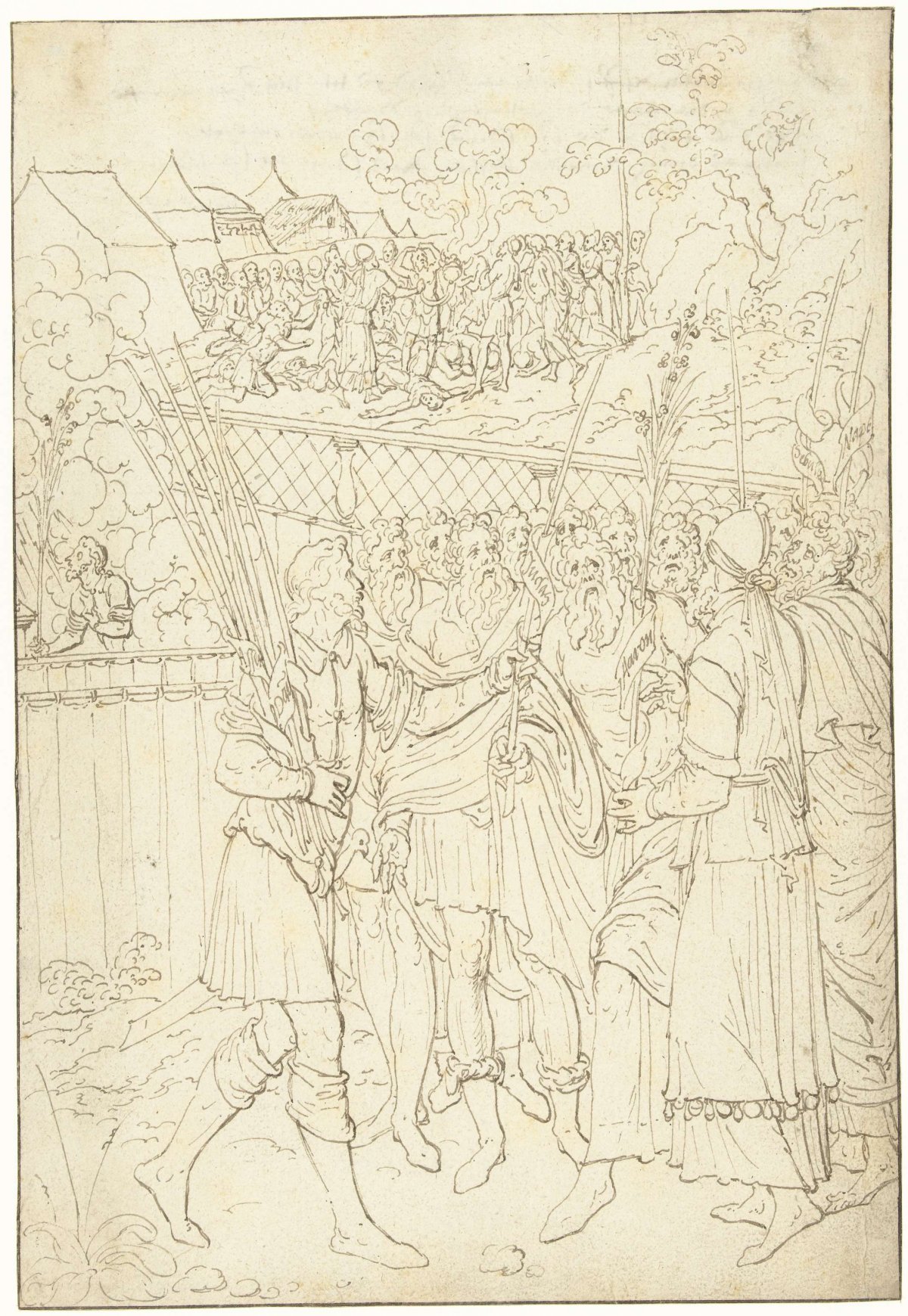Flowering staff of Aaron, anonymous, 1545