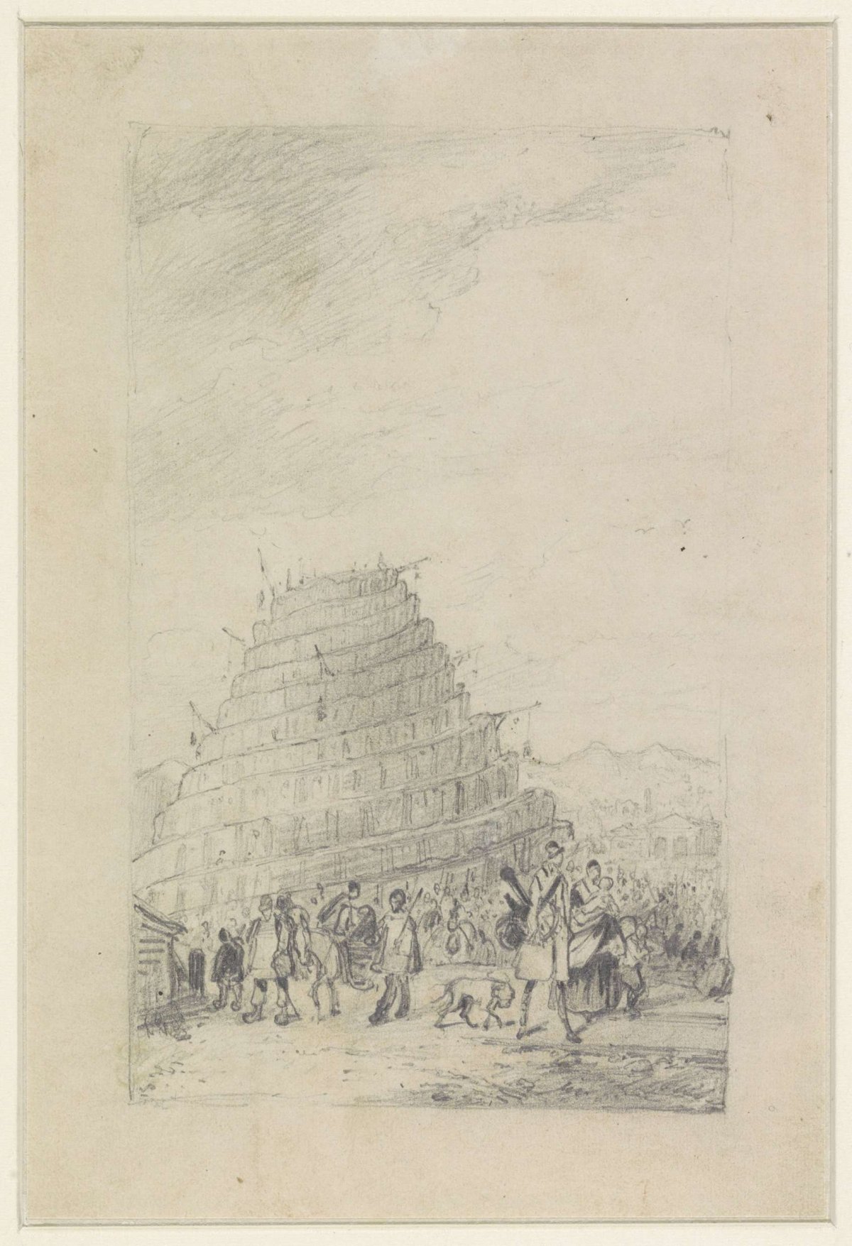 Tower of Babel, Jean Michel Ruyten, 1842