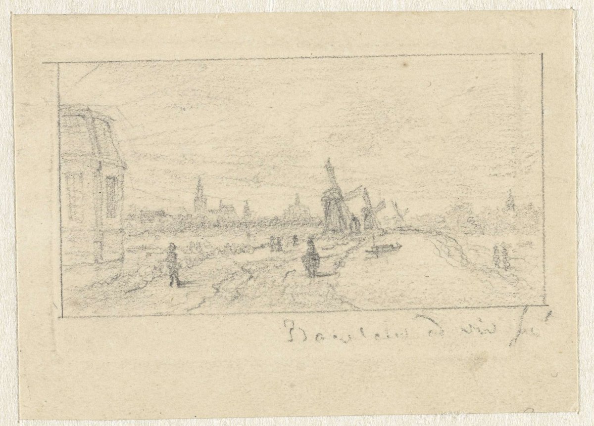 Trekvaart and dome of Caan on the canal from The Hague to Delft, Ernst Willem Jan Bagelaar, c. 1785 - c. 1837
