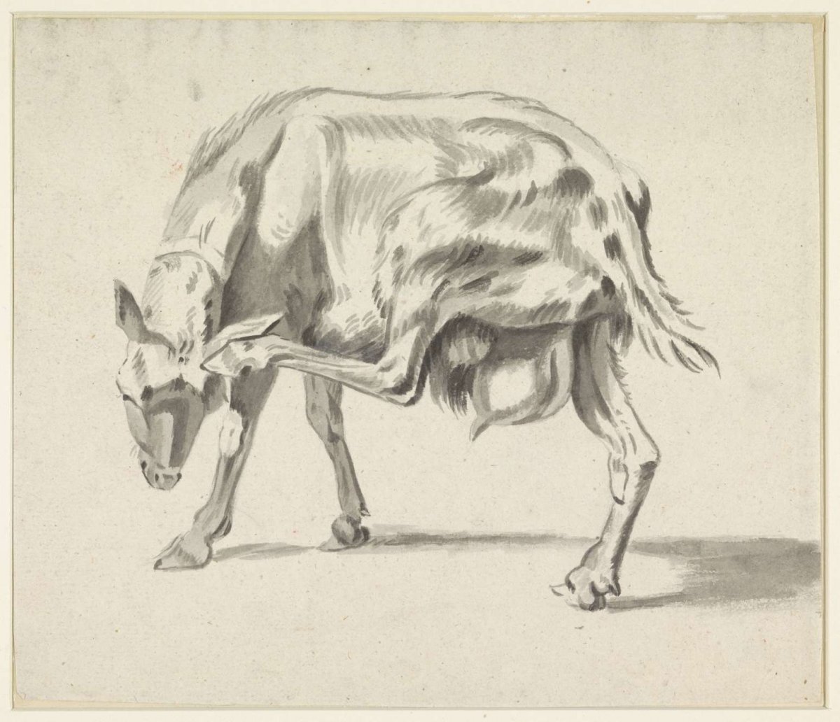Zich krabbende geit, Hendrik Jozef Franciscus van der Poorten, 1840