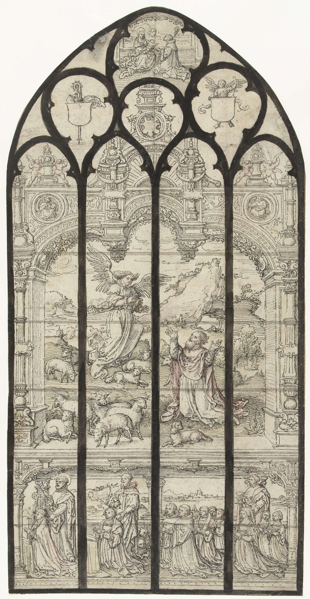 Appearance of the angel to Joachim, anonymous, 1500 - 1549