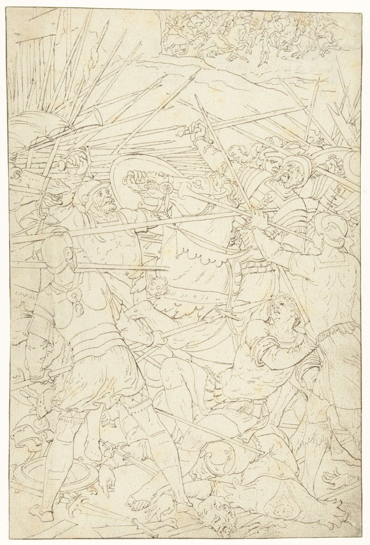 Israelites defeat Canaanites, anonymous, 1545