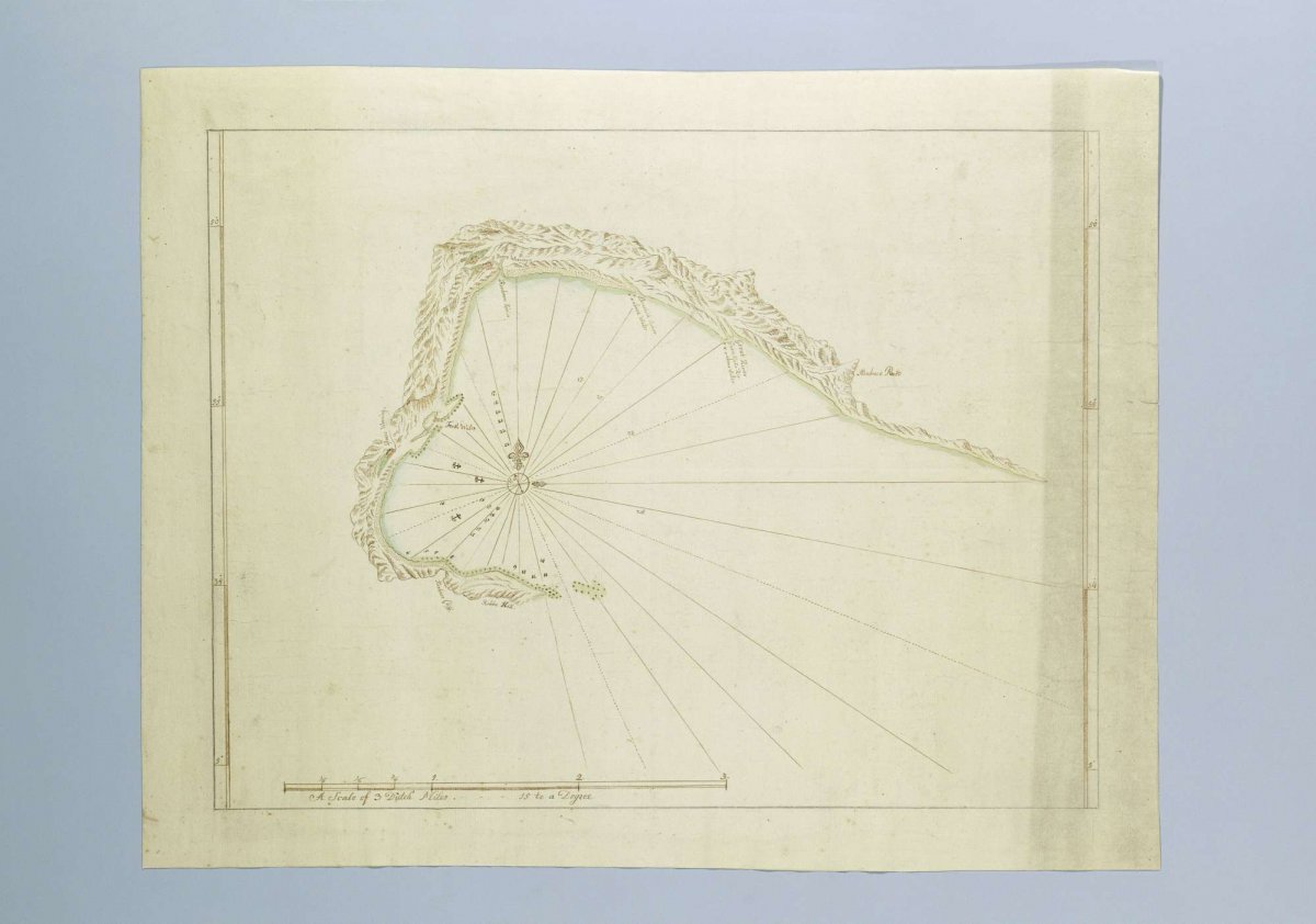 Map of Plettenberg Bay, Robert Jacob Gordon, 1777 - 1778