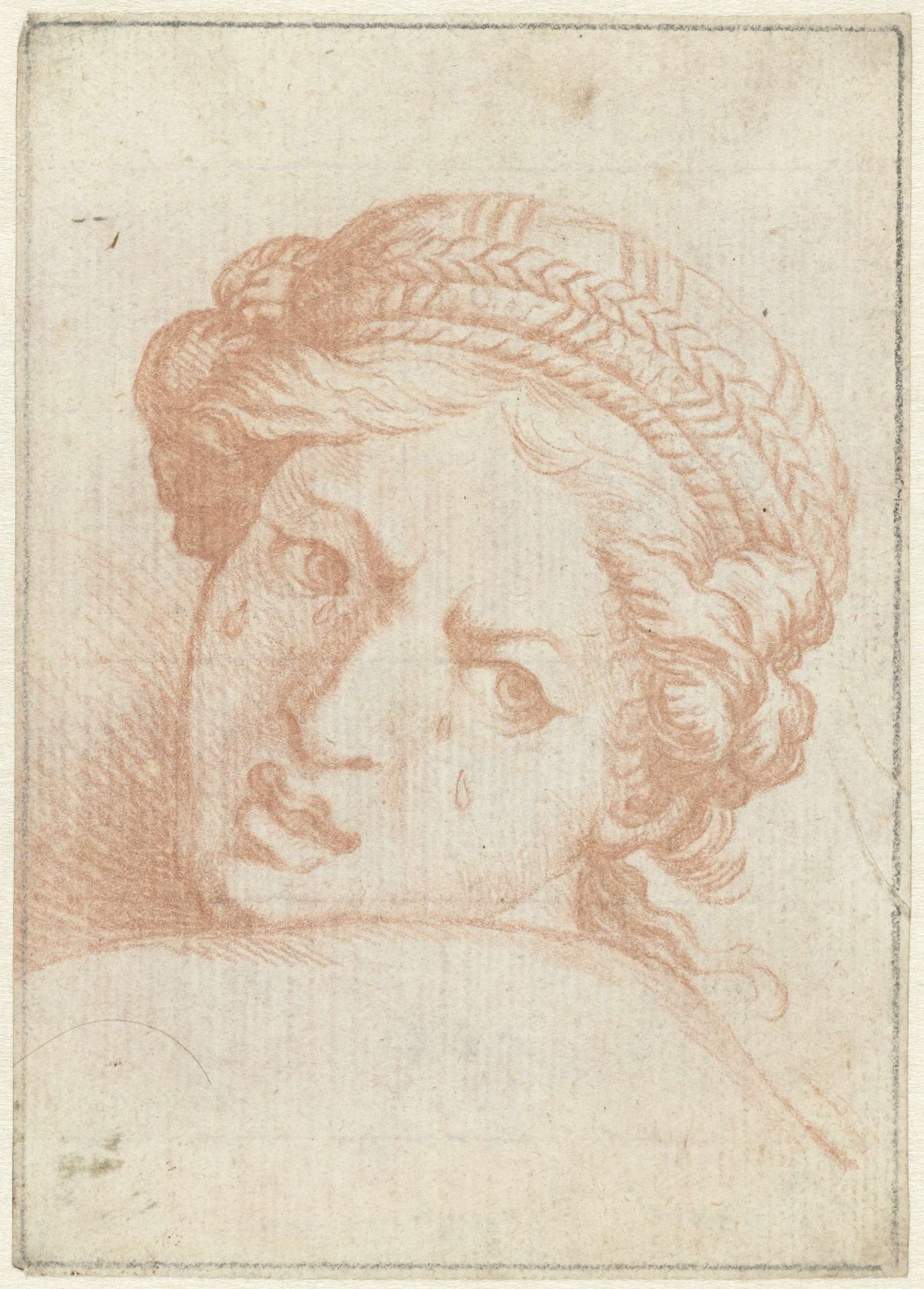 Head of a weeping woman, Bernard Picart, 1683 - 1733