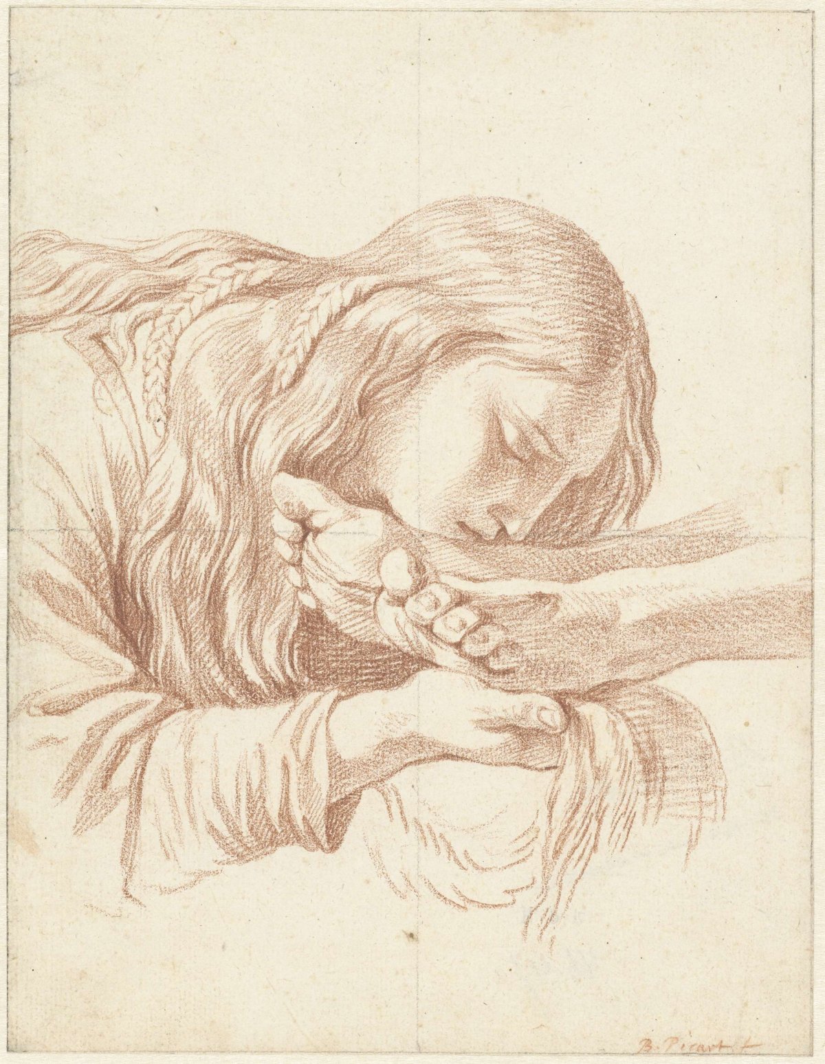 Mary Magdalene kisses the feet of Christ, Bernard Picart, 1683 - 1733