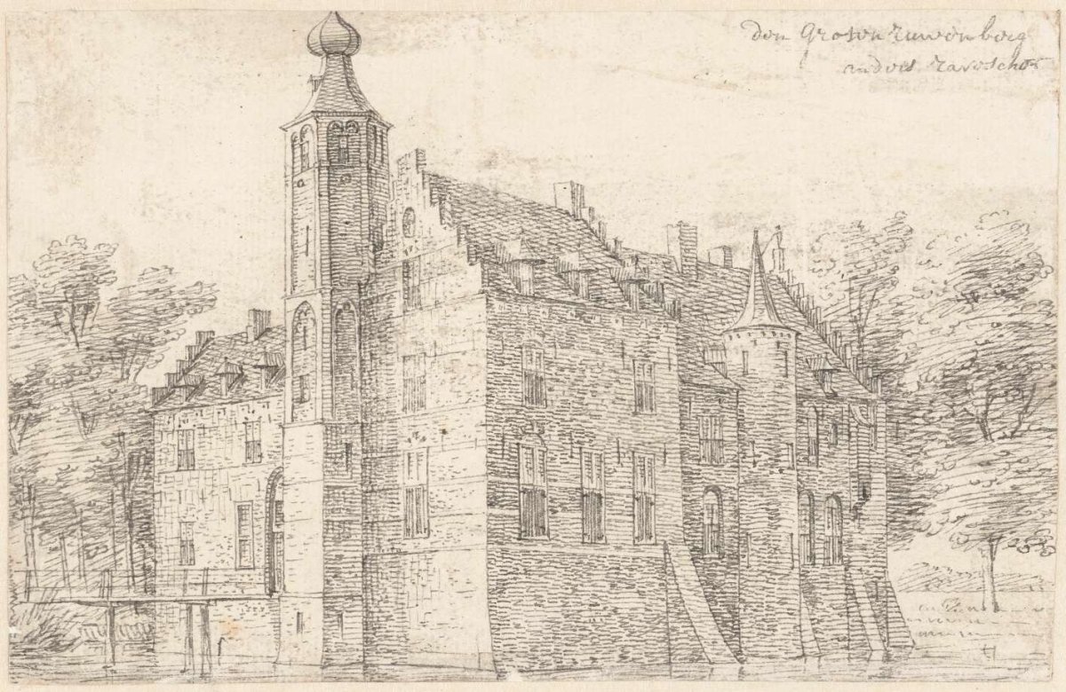 The castle de Grote Ruwenberg near St. Michielsgestel, Hendrik Spilman, 1733 - 1784