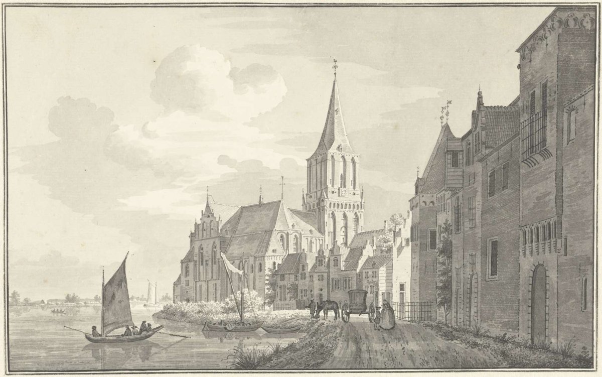 The Munster Church at Emmerich, Pieter Jan van Liender, 1752