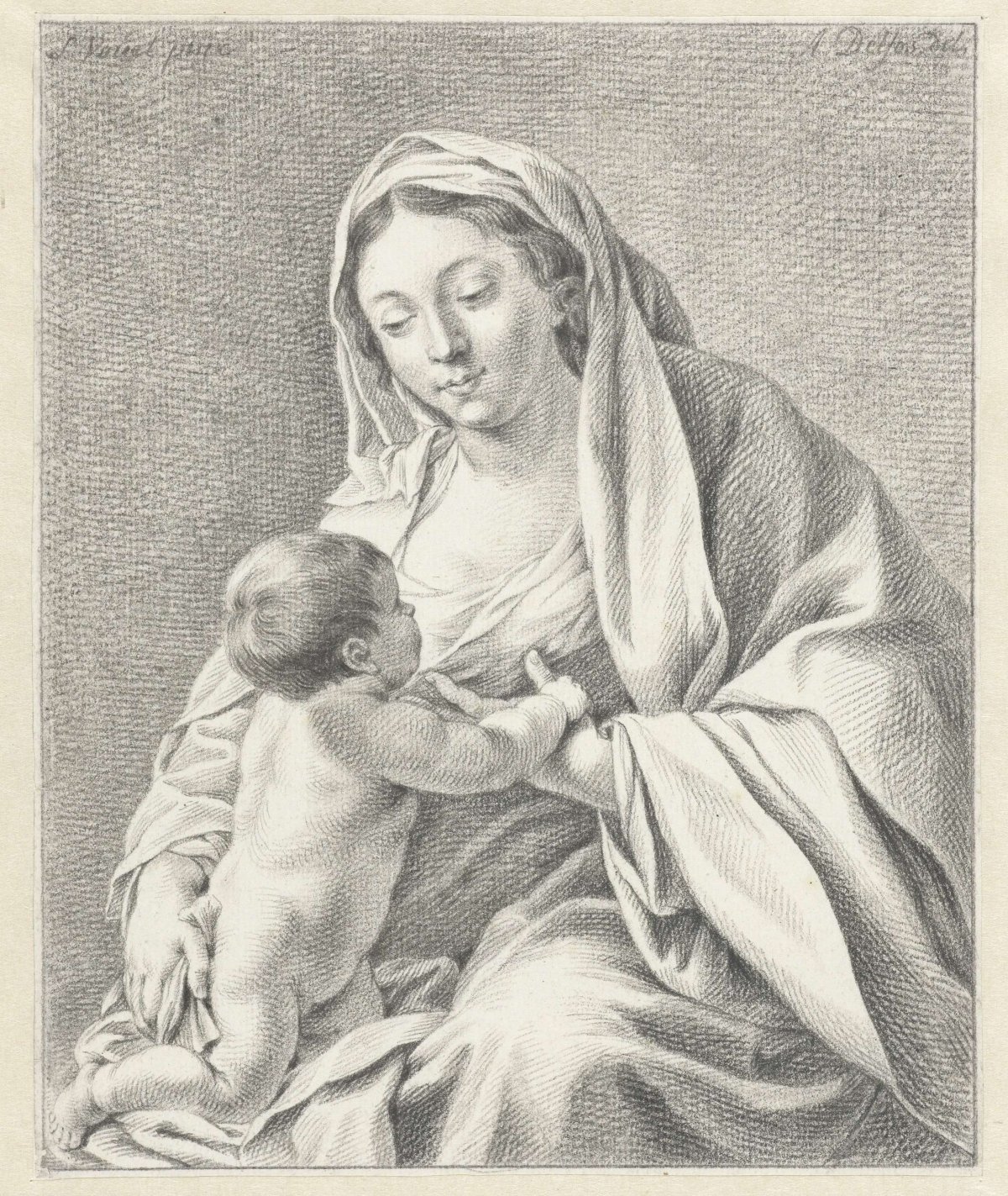 Madonna, Abraham Delfos, 1741 - 1820