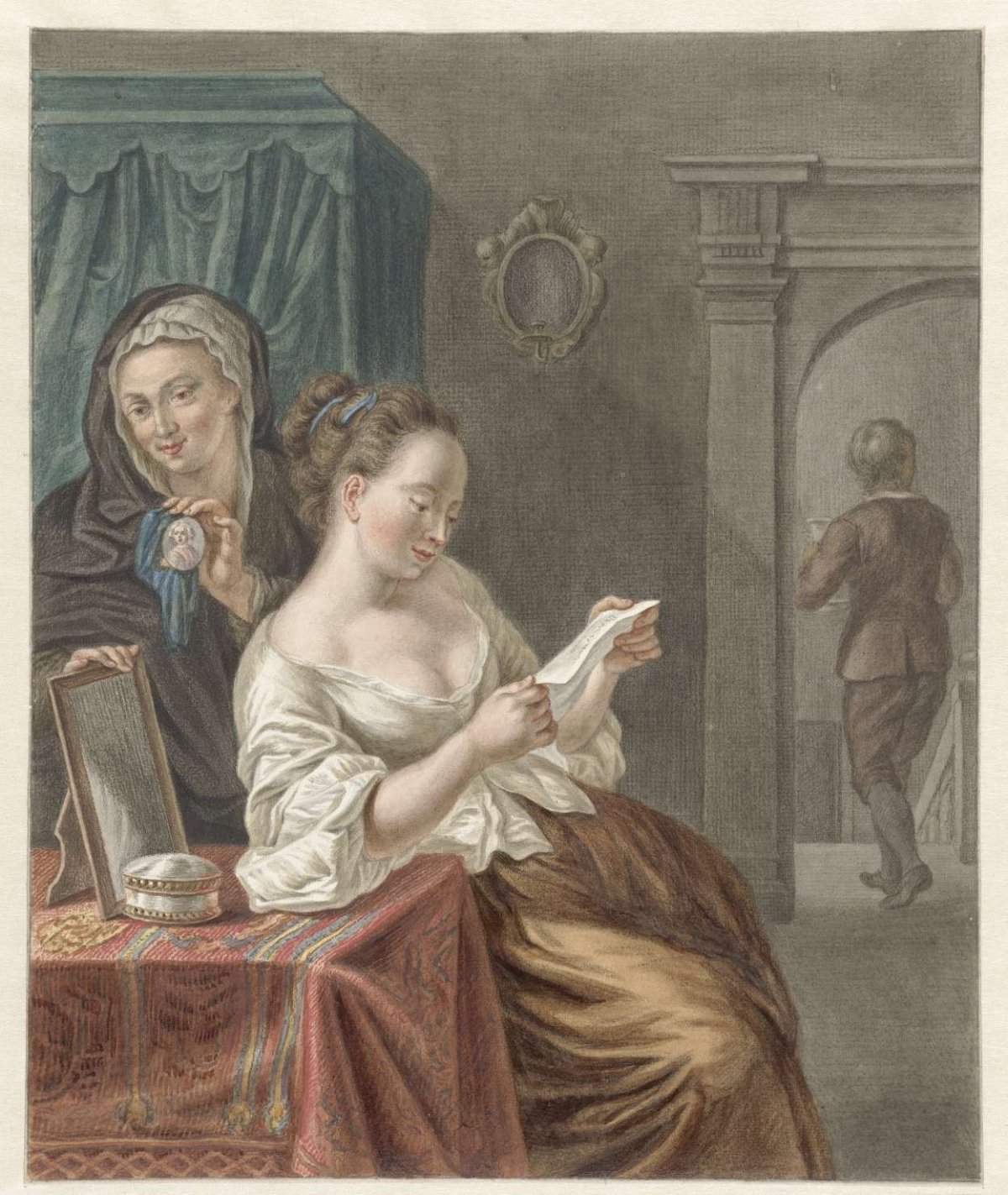 The letter reader, Abraham Delfos, 1795
