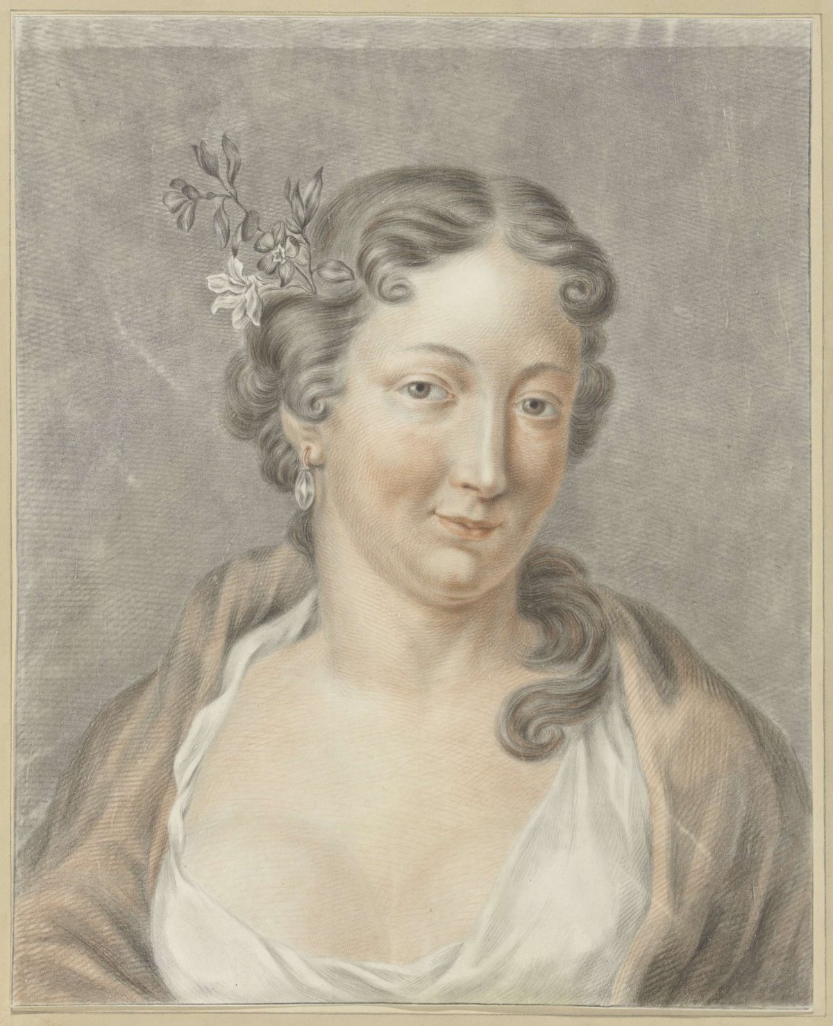 Young woman, Abraham Delfos, 1741 - 1820