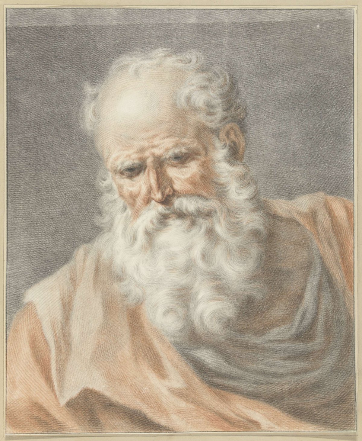 Oude man, Abraham Delfos, 1741 - 1820