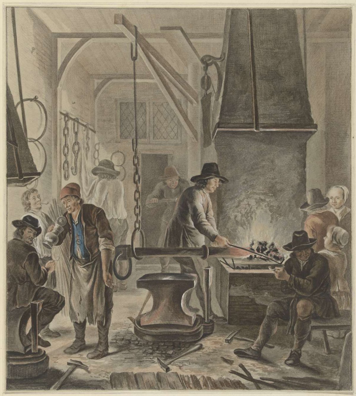 De Smidse, Abraham Delfos, 1772