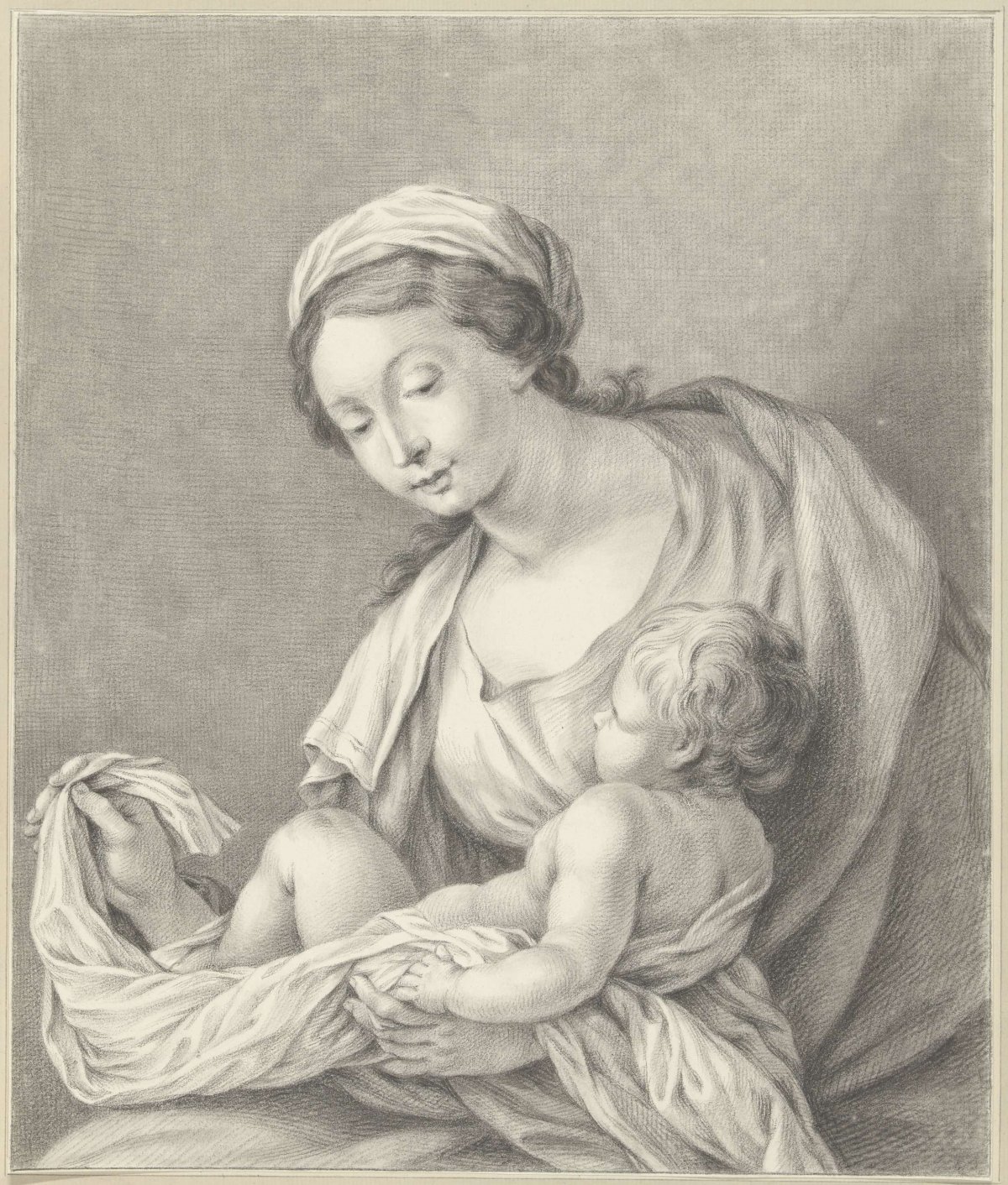 Maria met kind, Abraham Delfos, 1741 - 1820