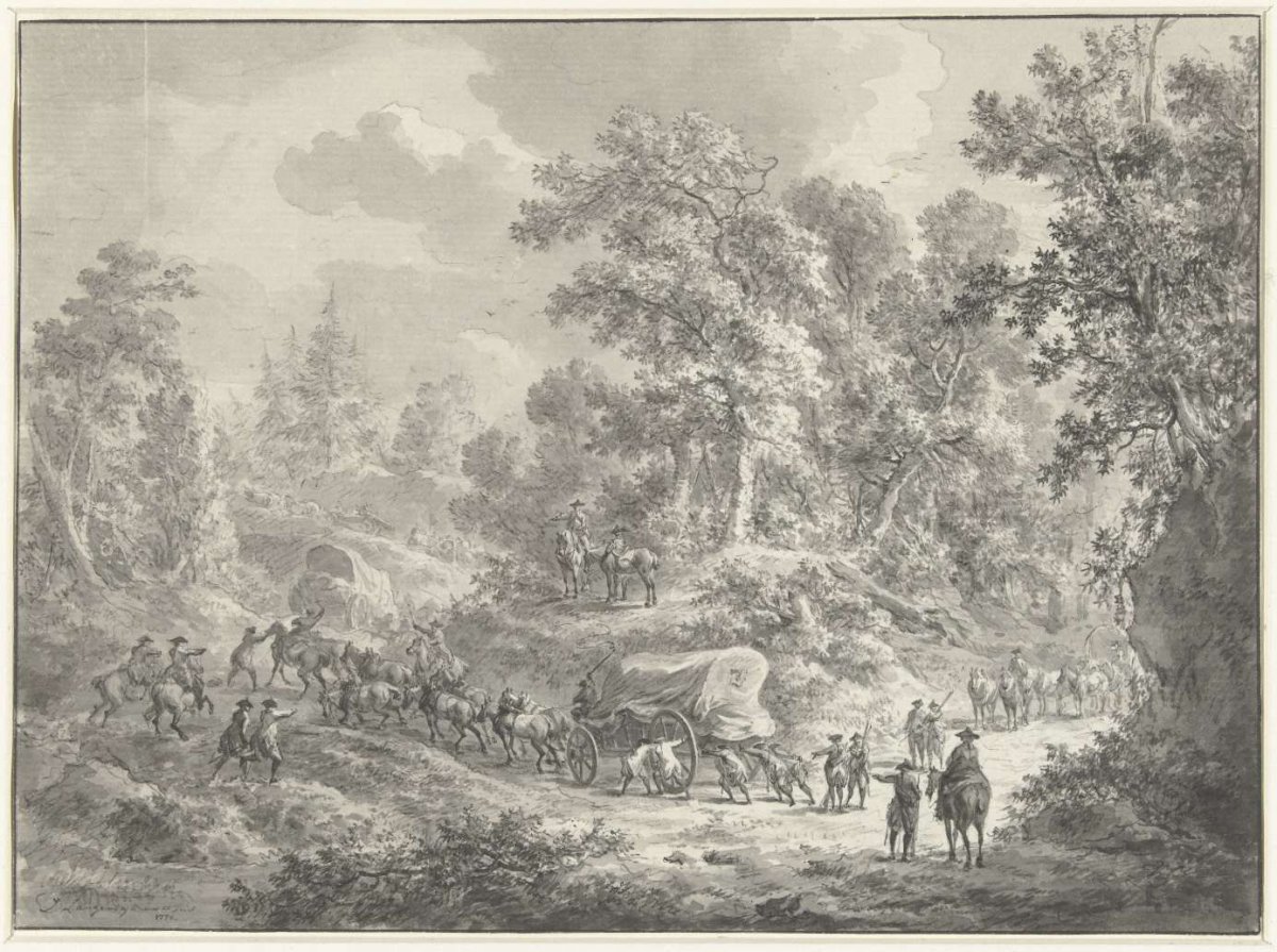 Legertransport, Dirk Langendijk, 1782