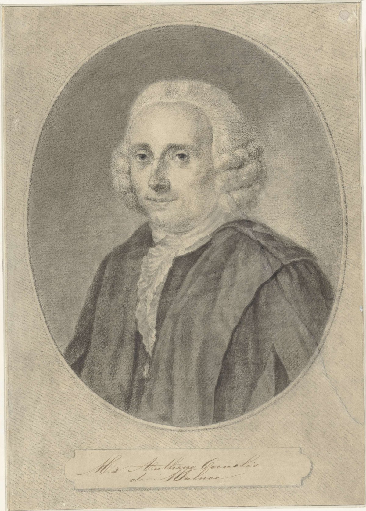 Portrait of Anthony Cornelis Malnoë, Abraham Delfos, 1784