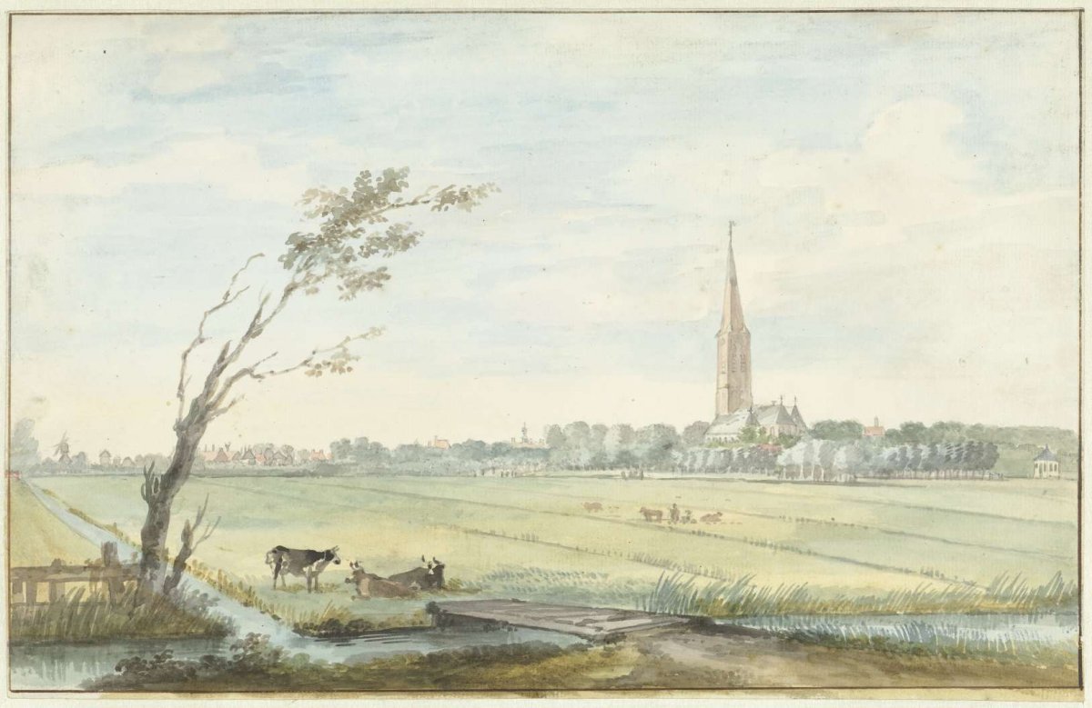 The village of 's-Gravezande, Aert Schouman, 1745