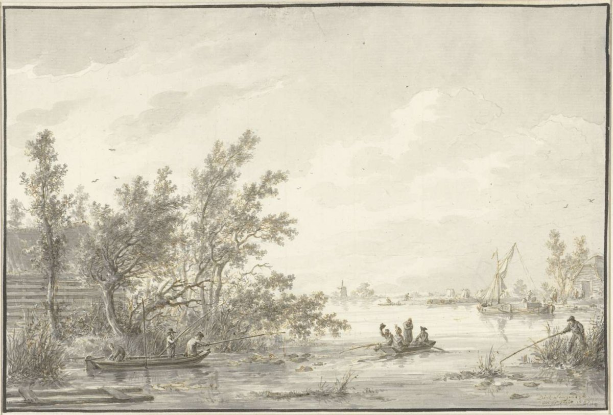 Rivierlandschap, Dirk Langendijk, 1797