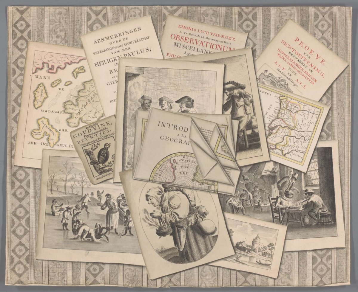 Cheating with prints, maps and publications, anonymous, in or after 1748