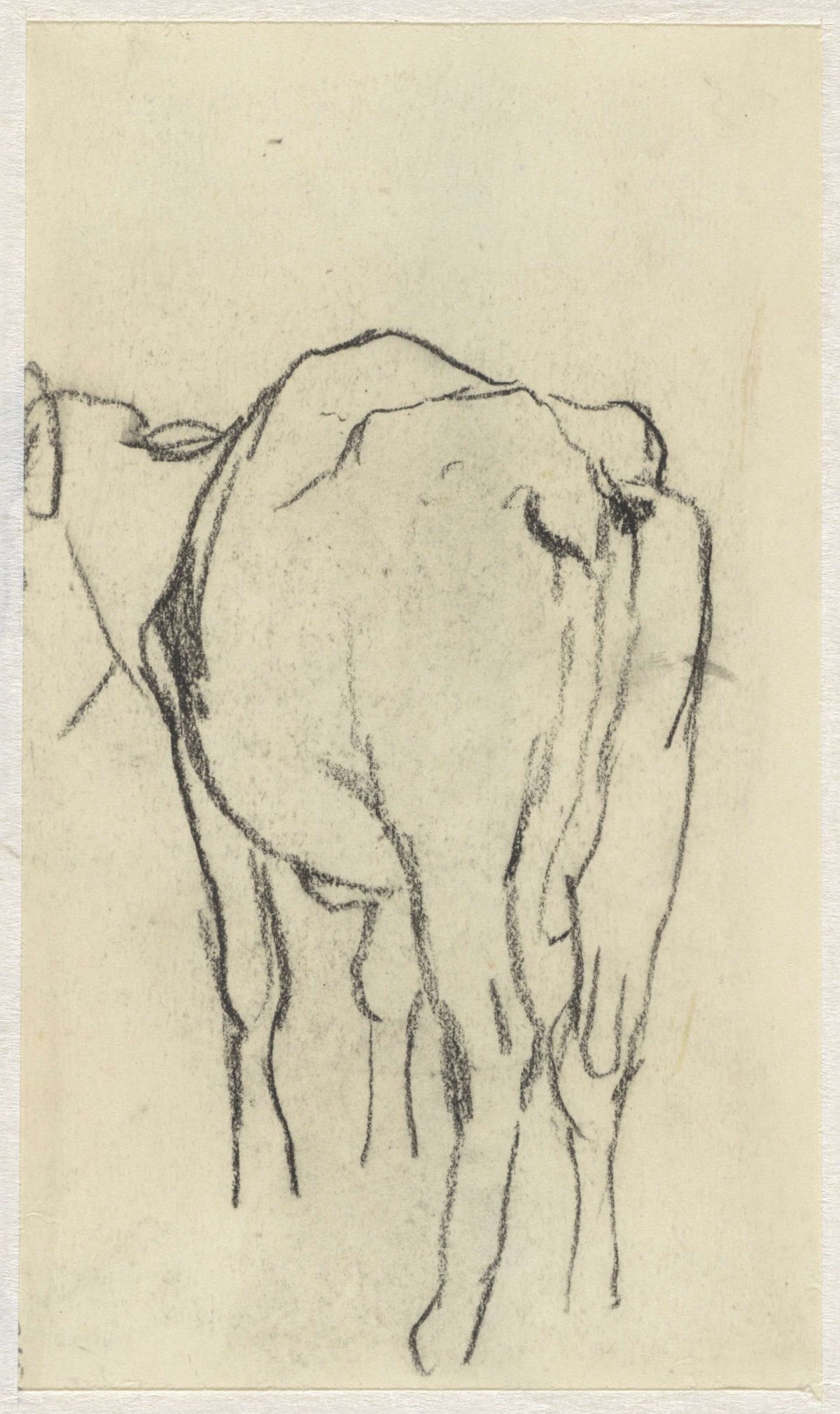 Standing cow, from behind, Anton Mauve, 1848 - 1888