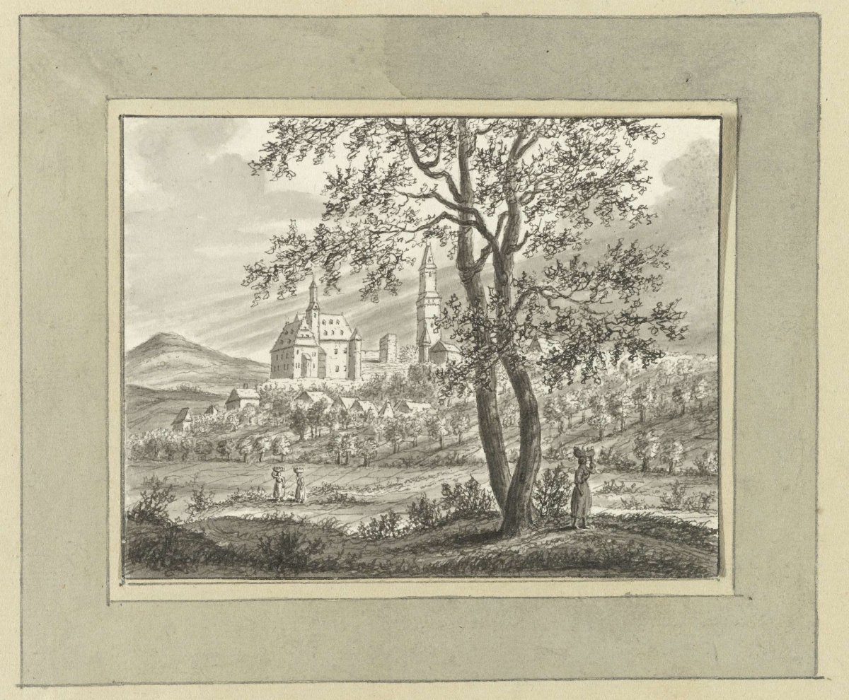 View of Kronenberg near Frankfurt am Main, Ernst Willem Jan Bagelaar, 1801