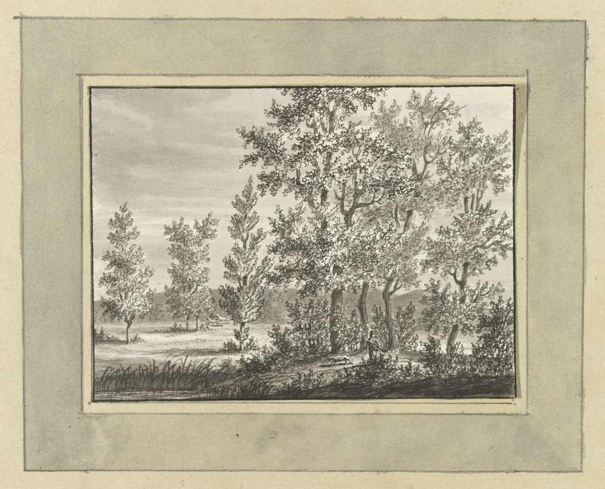 Landscape at Nassau Usinge, Ernst Willem Jan Bagelaar, 1801